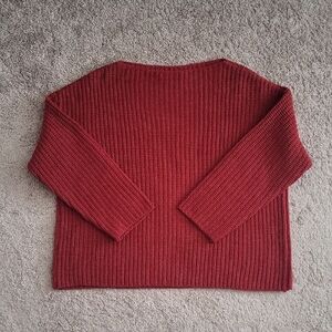 Vince Ripped Sweater - Red